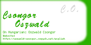 csongor oszwald business card